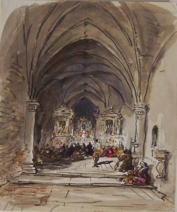Interior of a Portuguese Church